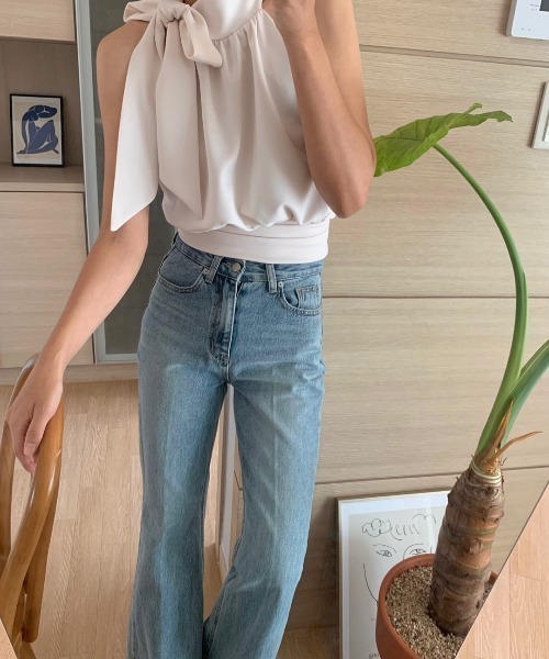 N.s(エヌドットエス)の「サイドリボンデザインノースリーブブラウス(シャツ/ブラウス・レディース・ブラック/パープル/ベージュ・FREE)」の20枚目の写真