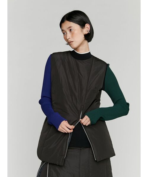UN3D.（アンスリード）の「PADDED ZIP VEST / パテッドジップベスト