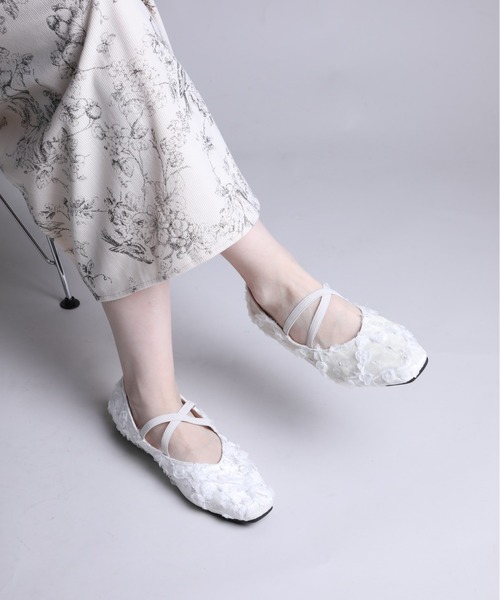 セール】【shoes365】立体花デザインのパンプス（パンプス）｜shoes365 