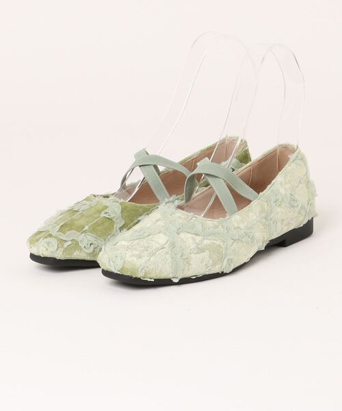 shoes365(シューズスリーシックスファイヴ)の「【shoes365】立体花デザインのパンプス(パンプス・レディース・オフホワイト/ブラック/ブラウン/グリーン・22.5cm/23.0cm/23.5cm/24.0cm/24.5cm)」の11枚目の写真