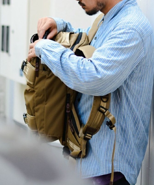 AS2OV(アッソブ)の「【AS2OV/アッソブ】 CORDURA DOBBY 305D 3WAY BACK PACK S / バックパック(バックパック/リュック・メンズ・ブラック/カーキ・FREE)」の22枚目の写真