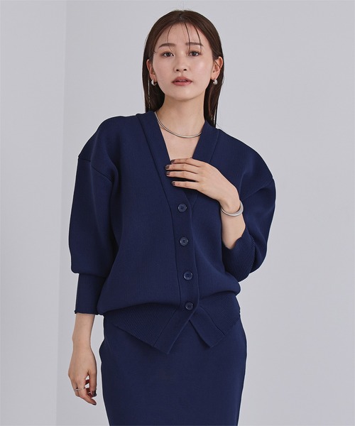 セール】スポンディッシュVネックニットカーディガン（カーディガン