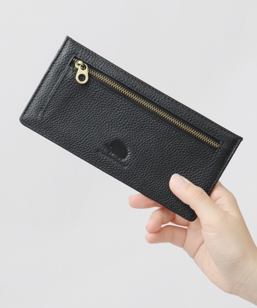 【専用】forest tile◆布製ロングウォレット 本革 スリム ロングウォレット（長財布） スキミング防止（財布