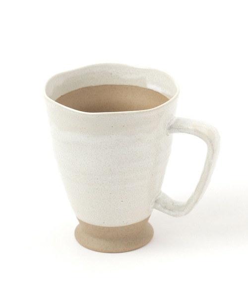 LAKOLE(ラコレ)の「美濃焼きジョッキ / 138552(グラス/マグカップ/タンブラー・レディース・ホワイト/チャコール・FREE)」の2枚目の写真