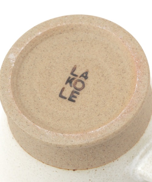 LAKOLE(ラコレ)の「美濃焼きジョッキ / 138552(グラス/マグカップ/タンブラー・レディース・ホワイト/チャコール・FREE)」の4枚目の写真