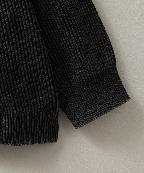 welise/ウェライズ】ケミカルオーバーダイ スプリングニット オーバー