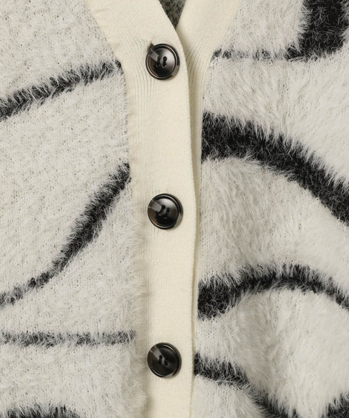 LEPSIM(レプシィム)の「7ゲージニュアンス柄カーディガン 133293(カーディガン/ボレロ・レディース・グレー/ブルー/オフホワイト・FREE)」の9枚目の写真