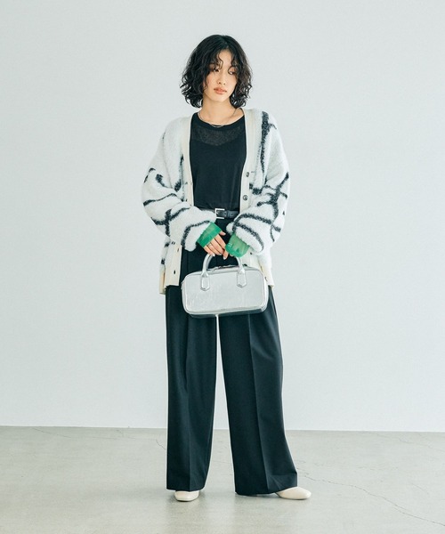 LEPSIM(レプシィム)の「7ゲージニュアンス柄カーディガン 133293(カーディガン/ボレロ・レディース・グレー/ブルー/オフホワイト・FREE)」の17枚目の写真