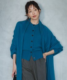 【Oggi掲載/洗える】ピュアカシミヤ ニットカーディガン