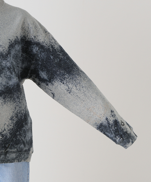 NOMA t.d.(ノーマティーディー)の「NOMA t.d. / ノーマティーディー Hand Dyed Twist Sweat N38-CS02(スウェット・レディース・グレー・SMALL/LARGE)」の9枚目の写真