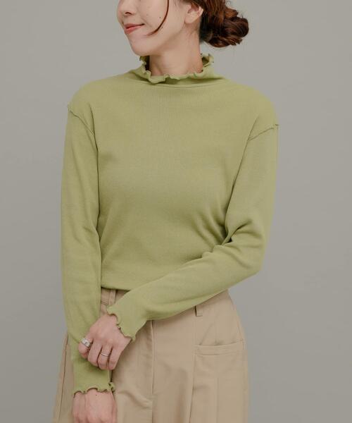 URBAN RESEARCH Sonny Label（アーバンリサーチサニーレーベル）の「『UR TECH』蓄熱ハイネックプルオーバー（Tシャツ/カットソー・レディース・チャコールグレー/ブラック/オフホワイト/ブルー/グリーン系その他・FREE）」の4枚目の写真