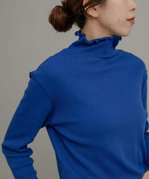 URBAN RESEARCH Sonny Label（アーバンリサーチサニーレーベル）の「『UR TECH』蓄熱ハイネックプルオーバー（Tシャツ/カットソー・レディース・チャコールグレー/ブラック/オフホワイト/ブルー/グリーン系その他・FREE）」の5枚目の写真