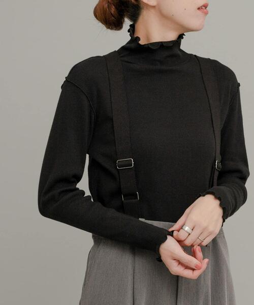 URBAN RESEARCH Sonny Label（アーバンリサーチサニーレーベル）の「『UR TECH』蓄熱ハイネックプルオーバー（Tシャツ/カットソー・レディース・チャコールグレー/ブラック/オフホワイト/ブルー/グリーン系その他・FREE）」の3枚目の写真