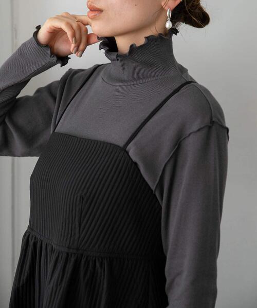 URBAN RESEARCH Sonny Label（アーバンリサーチサニーレーベル）の「『UR TECH』蓄熱ハイネックプルオーバー（Tシャツ/カットソー・レディース・チャコールグレー/ブラック/オフホワイト/ブルー/グリーン系その他・FREE）」の10枚目の写真