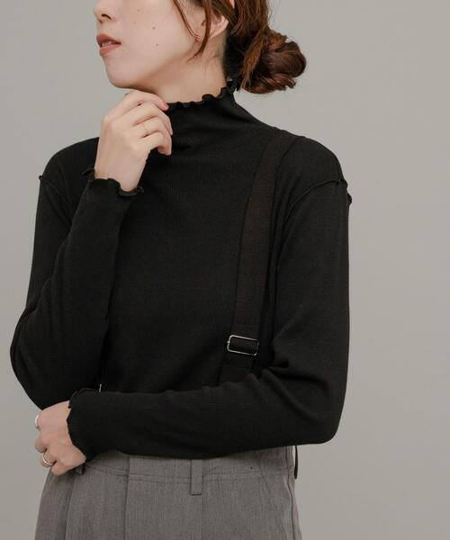 URBAN RESEARCH Sonny Label（アーバンリサーチサニーレーベル）の「『UR TECH』蓄熱ハイネックプルオーバー（Tシャツ/カットソー・レディース・チャコールグレー/ブラック/オフホワイト/ブルー/グリーン系その他・FREE）」の15枚目の写真