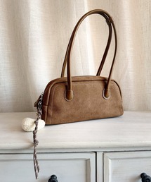 【HOOK】for girls Y2K ロングハンドルハンドバッグ チャーム付き