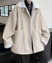 【FVLMEN】back boa zip jacket/バック ボア ジップ ジャケット