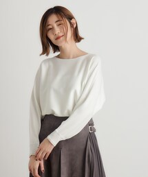 grove | ウール混ラメドルマンプルオーバー(ニット/セーター)