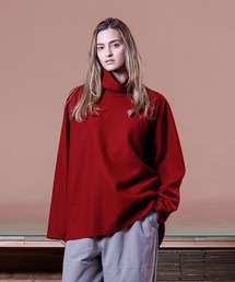 【VOAAOV】COMPRESSED WOOL Hi-Neck Pullover