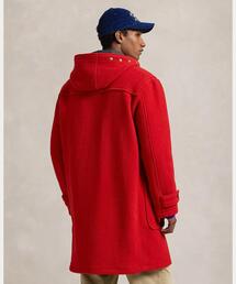 ラルフローレン ダッフルコート ロング ウール100% 赤 9号 POLO RALPH LAUREN（ポロ ラルフ ローレン）の「ウール ツイル