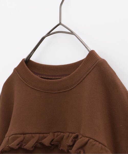 p.premier（ピードットプルミエ）の「フリルデザイントレーナー（スウェット・キッズ・オフホワイト/チャコール/ブラウン・80/90/100/110/120/130/140）」の13枚目の写真