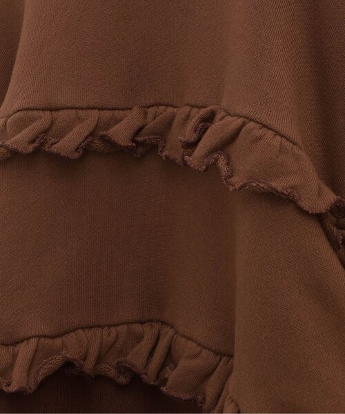 p.premier（ピードットプルミエ）の「フリルデザイントレーナー（スウェット・キッズ・オフホワイト/チャコール/ブラウン・80/90/100/110/120/130/140）」の14枚目の写真