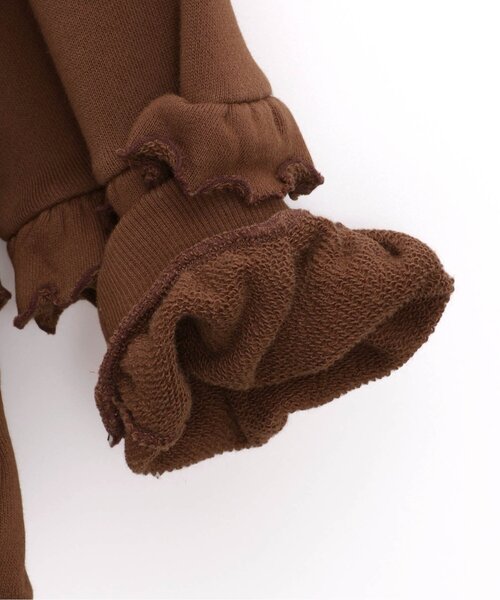 p.premier（ピードットプルミエ）の「フリルデザイントレーナー（スウェット・キッズ・オフホワイト/チャコール/ブラウン・80/90/100/110/120/130/140）」の16枚目の写真