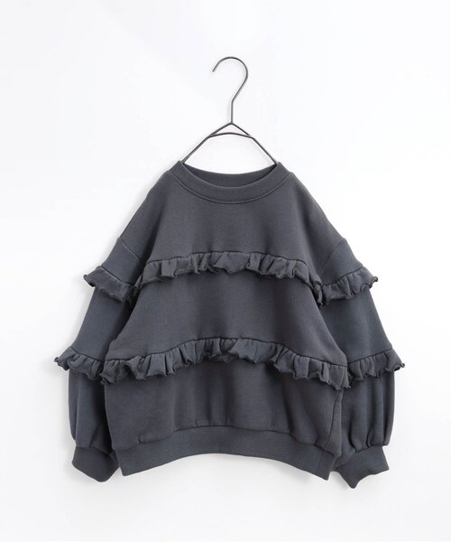 MERRYME フリルトレーナー merry jenny（メリージェニー）の「checkチュールフリルトレーナー