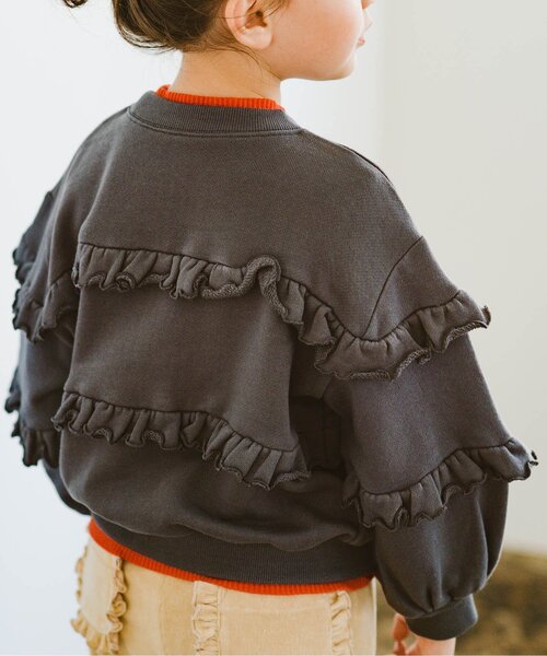 セール】フリルデザイントレーナー（スウェット）｜p.premier（ピー