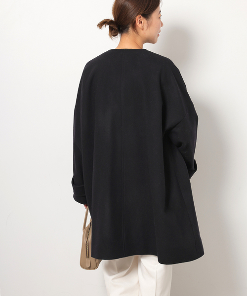 24日まで★別注レリューム　トラディショナルウェザーウェア　マールトンノーカラー 別注【TRADITIONAL WEATHERWEAR】MALTON N/C：ノーカラーコート