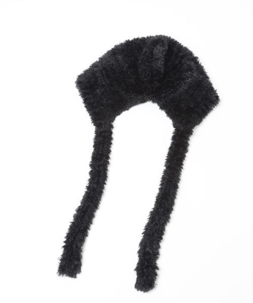 LOWRYS FARM（ローリーズファーム）の「フワモコフードハット　202049（ハット・レディース・ブラック/グレー・FREE）」の12枚目の写真