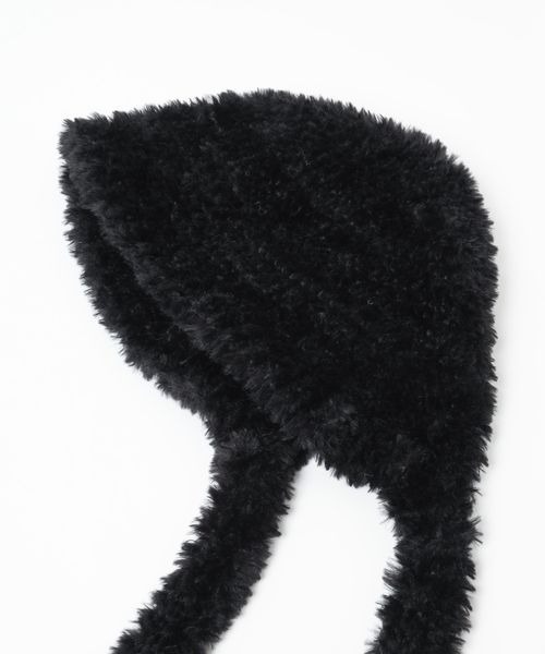 LOWRYS FARM（ローリーズファーム）の「フワモコフードハット　202049（ハット・レディース・ブラック/グレー・FREE）」の14枚目の写真