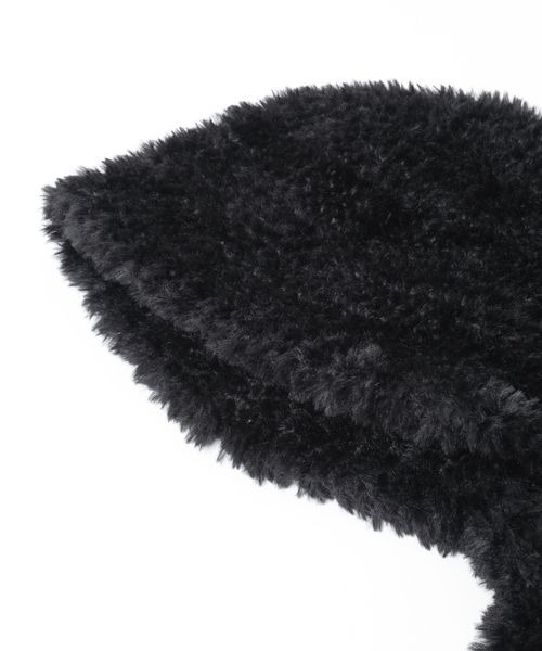 LOWRYS FARM（ローリーズファーム）の「フワモコフードハット　202049（ハット・レディース・ブラック/グレー・FREE）」の15枚目の写真