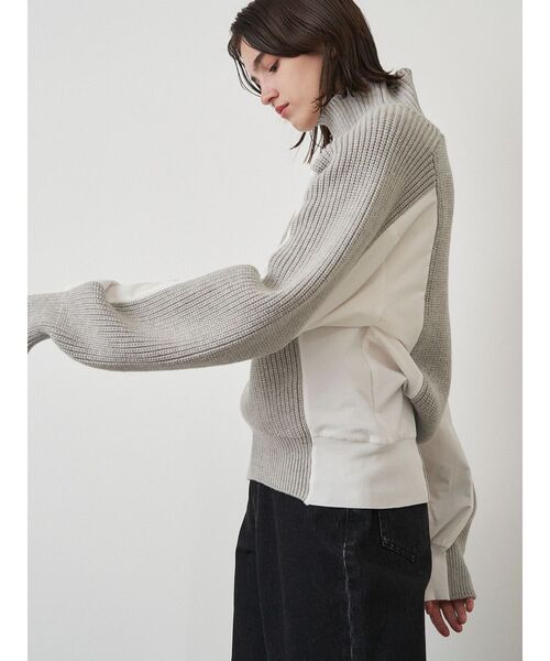 ELENDEEK（エレンディーク）の「マテリアルドッキングニット（ニット