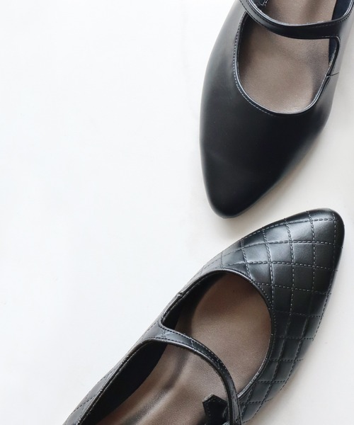 晴雨兼用 ポインテッドトゥ メリージェーンパンプス【日本製】（パンプス）｜chocolates（チョコラテス）