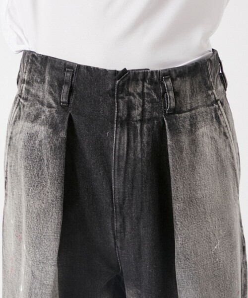saby（サバイ）の「【saby/サバイ】RIB TUCK BAGGY TYPE2（デニムパンツ・メンズ・ダークインディゴブルー/ブラック・2/1）」の6枚目の写真