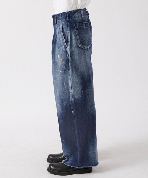 saby（サバイ）の「【saby/サバイ】RIB TUCK BAGGY TYPE2（デニムパンツ・メンズ・ダークインディゴブルー/ブラック・2/1）」の13枚目の写真