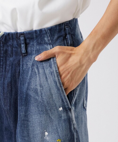 saby デニムワイドパンツ20ss saby デニムワイドパンツ20ss ストレート