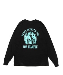 エグザンプル　exampleTシャツ EXAMPLE エグザンプル ロゴプリント Tシャツ ブラック Size XL