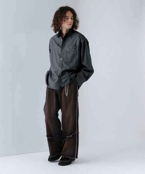 HARE（ハレ）の「ダメージデザインTRシャツ(HARE)（シャツ/ブラウス・メンズ・ホワイト/ブラック/グレー・FREE）」の8枚目の写真