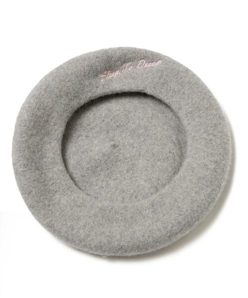 WEGO(ウィゴー)の「WEGO/刺繍ロゴベレー(ハンチング/ベレー帽・レディース・グレー/オフホワイト・FREE)」の10枚目の写真