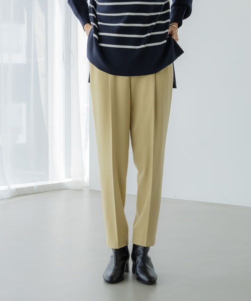 Elura(エルーラ)の「スリムウォームテーパードパンツ<低身長サイズあり>/133679(その他パンツ・レディース・ブラック系その他/ライトイエロー/ブラック/ネイビー/ベージュ/ライトグレー/ブラウン系その他/ダークネイビー・Ws S/SMALL/MEDIUM/LARGE/Ws M/X-LARGE)」の15枚目の写真
