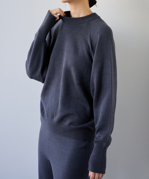 EMILY WEEK(エミリーウィーク)の「EMILYWEEK × NETENE. ボリュームスリーブプルオーバー(ニット/セーター・レディース・チャコールグレー/アイボリー/イエロー・FREE)」の7枚目の写真