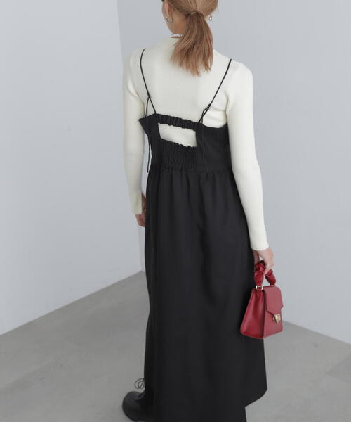 FREE'S MART（フリーズマート）の「コルセットライクキャミワンピース（ワンピース・レディース・ブラック/ブラウン・SMALL/MEDIUM）」の10枚目の写真