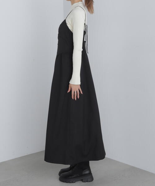 FREE'S MART（フリーズマート）の「コルセットライクキャミワンピース（ワンピース・レディース・ブラック/ブラウン・SMALL/MEDIUM）」の12枚目の写真