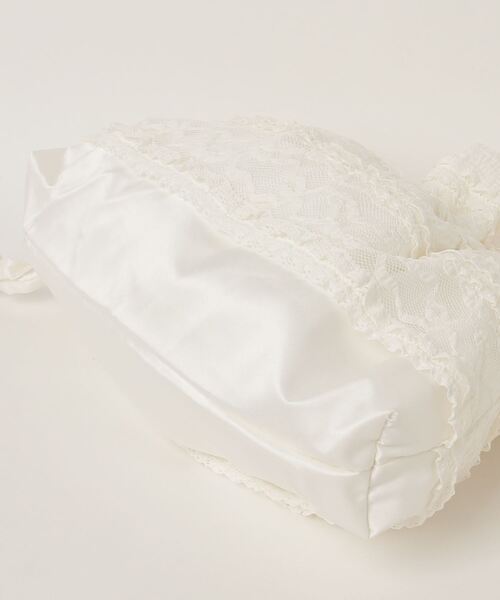 RUBY AND YOU（ルビーアンドユー）の「［select］レースフリル 巾着バッグ（トートバッグ・レディース・ホワイト・FREE）」の8枚目の写真