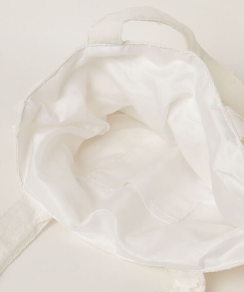 RUBY AND YOU（ルビーアンドユー）の「［select］レースフリル 巾着バッグ（トートバッグ・レディース・ホワイト・FREE）」の2枚目の写真
