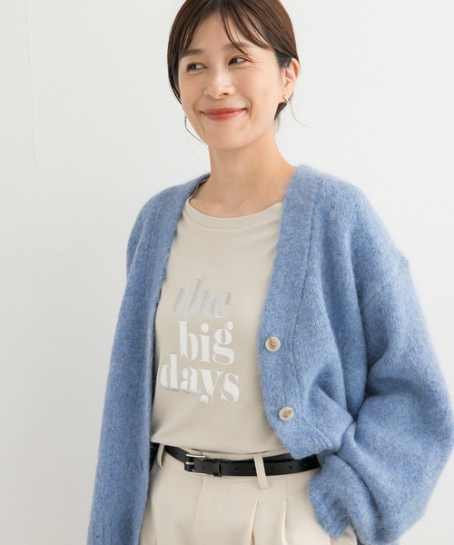 URBAN RESEARCH DOORS(アーバンリサーチドアーズ)の「箔プリントロゴTシャツ(Tシャツ/カットソー・レディース・ベージュ系その他/ホワイト・MEDIUM)」の12枚目の写真