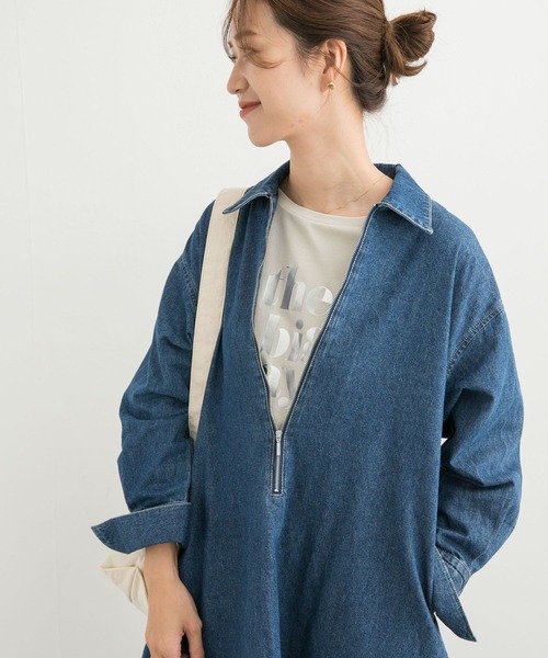 URBAN RESEARCH DOORS(アーバンリサーチドアーズ)の「箔プリントロゴTシャツ(Tシャツ/カットソー・レディース・ベージュ系その他/ホワイト・MEDIUM)」の18枚目の写真