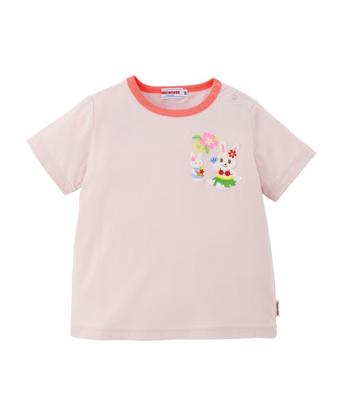 MIKI HOUSE(ミキハウス)の「接触冷感 南国うさこの半袖Tシャツ(Tシャツ/カットソー・キッズ・ラベンダー・80cm/110cm/130cm/90cm/100cm/120cm)」の1枚目の写真